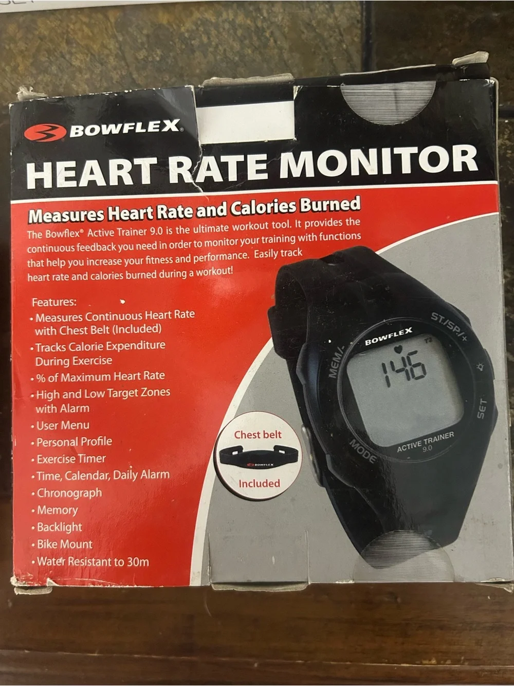 Black and Red Heart Rate Monitor - Active Trainer